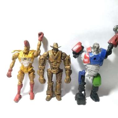 Midas Gold Cowboy Six Shooter Noisy Real Steel Robot Movie Figure Toys