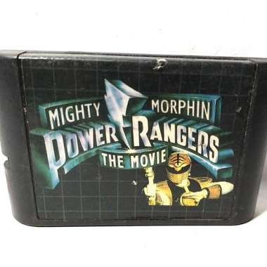 Kaset Video Sega Cartridge Power Rangers Movie Ranger MMPR Games Toys