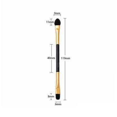 2IN1 Kuas Eye shadow EYESHADOW BRUSH - Double-headed Eyeshadow Brush Sponge Head Eye Shadow Blending