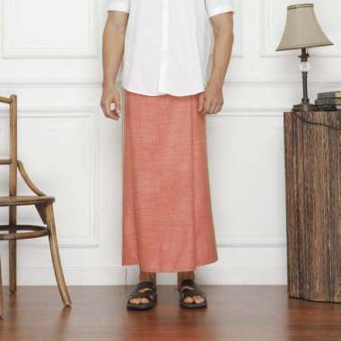 Sarung Universa Orange | Sarung Sholat Laki-Laki Dewasa Polos Premium Berkualitas Semua Ukuran Orang