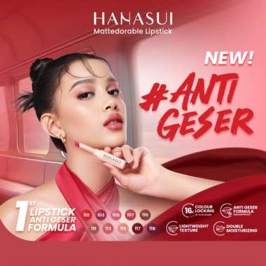 HANASUI MATTEDORABLE LIPSTIC/LIPSTIK HANASUI 107 POP