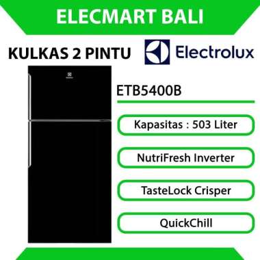 Kulkas 2 Pintu 503 Liter Electrolux UltimateTaste 500 ETB5400B Silver