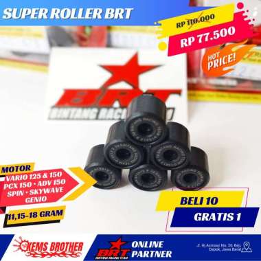 SUPER ROLLER BLACK DIAMOND ORIGINAL BRT VARIO 125 150 PCX ADV SPIN SKYWAVE BEAT2020 DELUXE SCOOPY202