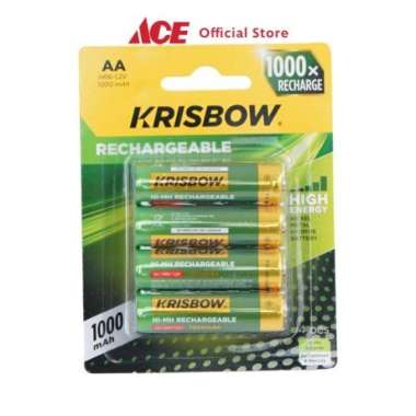Ace Krisbow Baterai Rechargeable Aa Batre Isi Ulang Peralatan Elektronik Battery Rechargeable - 2500
