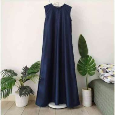 D&R PROJECT _ Acc SINGLET SHAKILA || DALAMAN GAMIS MUSLIM Terlaris L SINGLET NAVY