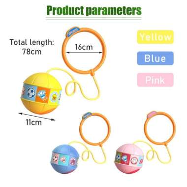 Jumpball Yoyo Kaki / Mainan Anak Hula Hoop Kaki/Mainan Hulahop Yoyo Kaki Led Pink