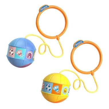 Jumpball Yoyo Kaki / Mainan Anak Hula Hoop Kaki/Mainan Hulahop Yoyo Kaki Led Biru