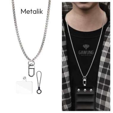 Gawung Tali Gantungan Hp Di Leher Classic Kalung Lanyard Hp Aesthetic HPNECK Metalik