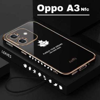 Promo Case Oppo A3 Nfc Softcase Mapel Plating Pelindung Back Cover OPPO A3 NFC BIRU