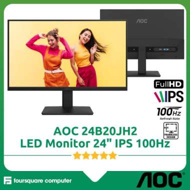 AOC 24B20JH2 LED Monitor 24 Inch IPS Flat 100Hz FullHD Borderless Resmi
