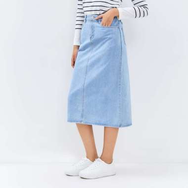 C2 Zissel Blue 7/8 Skirt Denim Wanita L