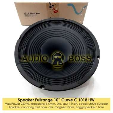 Speaker 10 Inch Curve Full Range C-1018-HW / Speaker Curve 10" 1018 HW