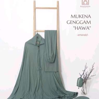 MAISARA PREMIUM MUKENA GENGGAM HAWA POLOS Emerald