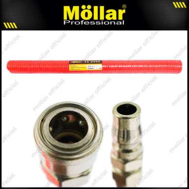 XENON Selang Recoil 15 Meter Spiral Mesin Kompresor Angin Air PE Hose Merah merah