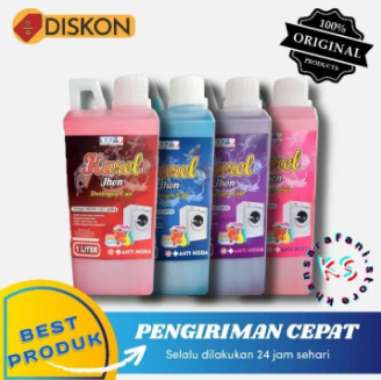 Deterjen Loundry Cair 1 Liter Sabun Cair detergen botol termurah pink