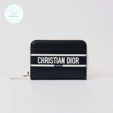 Dior Vibe Medium Wallet Calfskin Navy/White