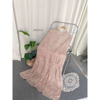 Gio Brocade Outer | Brukat cardi cardy long outer tunic tunik blue black sage dusty pink browny whit