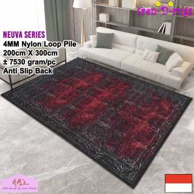 Tren-D-rugs Karpet eropa aesthetic jumbo besar 200 cm x 300 cm anti slip permadani motif abstrak mod