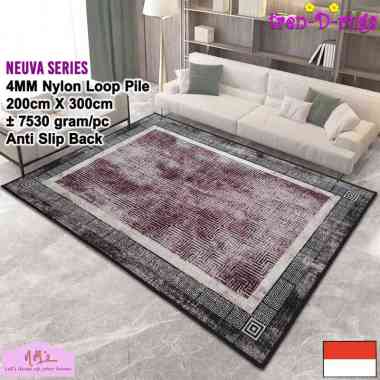 Tren-D-rugs Karpet eropa aesthetic jumbo besar 200 cm x 300 cm anti slip permadani motif abstrak mod