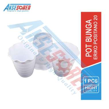 Aksesoren Pot Bunga Plastik Eriko Positano 20 [1 Pcs] / Perlengkapan Berkebun / Wadah Tanaman Sedang