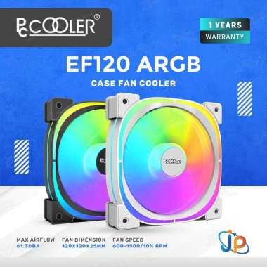 PCCOOLER Cooler Fan Case EF120 ARGB - Fan Casing 12cm Putih