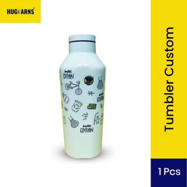 HUGeARNS - Tumbler Termos Custom Nama Logo Premium Corporate Merchandise / Tumbler Custom Logo Nama 