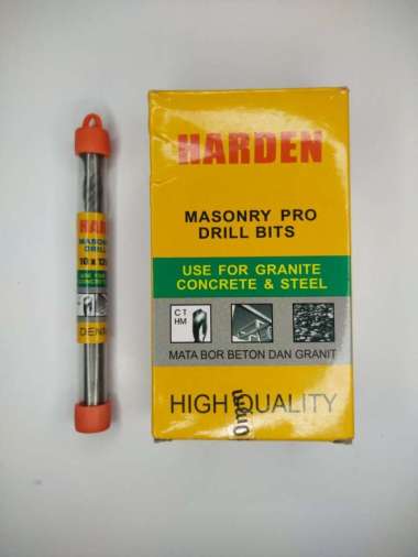 HARDEN Drill Mata bor tembok / beton / besi / baja - 10mm Kualitas Bagus Original