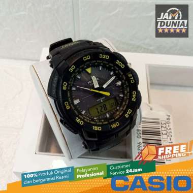 CASIO ORIGINAL - CASIO PROTREK TOUGH SOLAR PRG-550-1A9DR PRG-550-1A9 JAM TANGAN PRIA JAM PRIA KARET