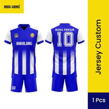 HUGeARNS - Setelan Baju Jersey Futsal Kaos Sepakbola Printing Dewasa / Setelan Jersey Bola Futsal Cu