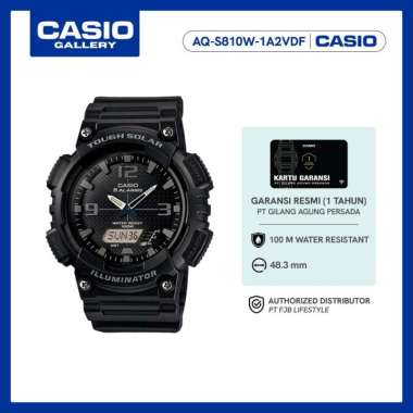 Casio Jam Tangan Original Pria AQ-S810W-1A2VDF Analog Black