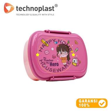 TECHNOPLAST Mealtime Magic Bellagio Lunch Box Oval 800ml Lunch Box Sekat Kotak Bekal 800ml UNGU 800m