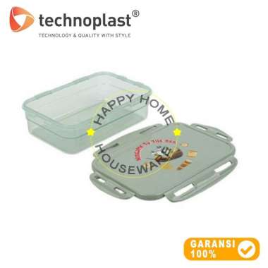 TECHNOPLAST King Pirates Food Container Lunch Box 1000ml Lunch Box Tanpa Sekat Kotak Bekal Makan 100