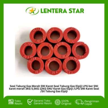 Seal Tabung Gas Merah SNI isi 10 pcs Seal Tabung Gas Elpiji LPG ber SNI karet merah 3KG 5,5KG 12KG