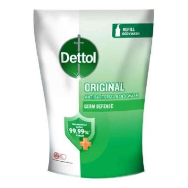 Dettol Sabun Mandi Cair Original Anti Bakteri Refill 370 g