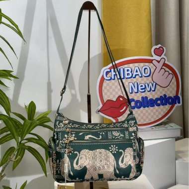 Tas Selempang CB Chibao 8896-QDX Gajah Wanita QDX 8896 Gajah Hijau