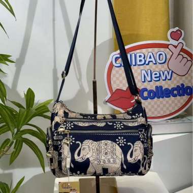 Tas Selempang CB Chibao 8896-QDX Gajah Wanita QDX 8896 Gajah Navy