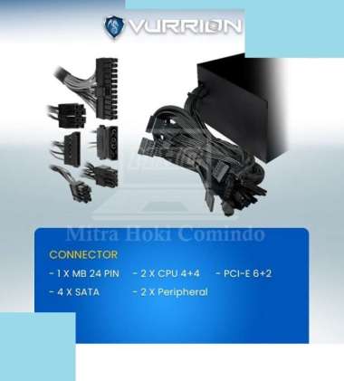 Power Supply PC 450 Watt Vurrion ARC 450 RGB FROST EDITION White Edition