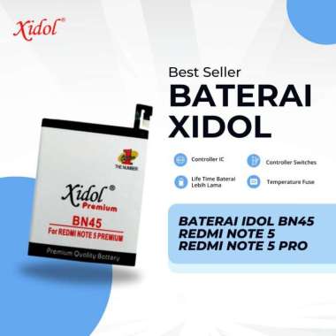 BATERAI XIDOL REDMI NOTE 5 - REDMI NOTE 5 PRO - BN45