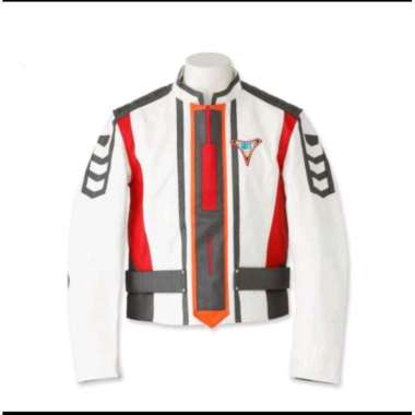 Jaket Ultraman Cosmos Jaket Reflika Ultraman cosmos jaket motor Merah putih XL