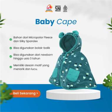 CuddleMe Baby Cape Jaket Bayi Bolak Balik Selimut Blanket Bayi North Pole