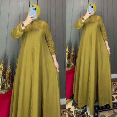 GAMIS AMANDA TWILL GAMIS CANTIK POLOS BUSUI GAMIS NONGKRONG KEKINIAN GAMIS MURAH Ld120cm (Jumbo) C