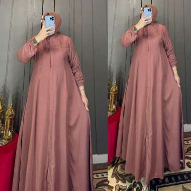 GAMIS AMANDA TWILL GAMIS CANTIK POLOS BUSUI GAMIS NONGKRONG KEKINIAN GAMIS MURAH Ld120cm (Jumbo) D