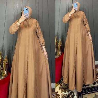 GAMIS AMANDA TWILL GAMIS CANTIK POLOS BUSUI GAMIS NONGKRONG KEKINIAN GAMIS MURAH Ld120cm (Jumbo) E