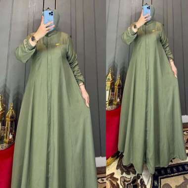 GAMIS AMANDA TWILL GAMIS CANTIK POLOS BUSUI GAMIS NONGKRONG KEKINIAN GAMIS MURAH Ld120cm (Jumbo) F
