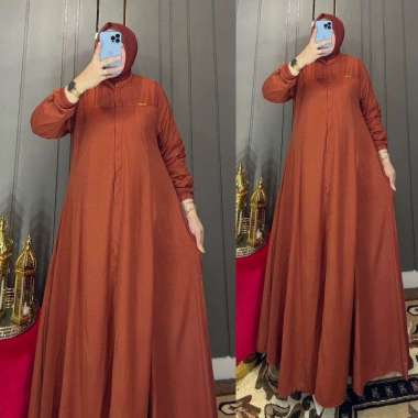 GAMIS AMANDA TWILL GAMIS CANTIK POLOS BUSUI GAMIS NONGKRONG KEKINIAN GAMIS MURAH Ld120cm (Jumbo) H