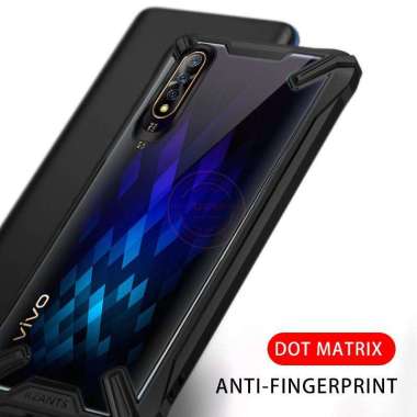 Vivo S1 Rzants Case Original Hard Soft Armor Bumper Case Vivo S1 Cover Hitam