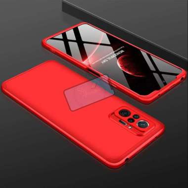 Case Xiaomi Redmi Note 10 Pro Original GKK 360 Hard PC Back Case Shell Redmi Note 10 Pro Merah