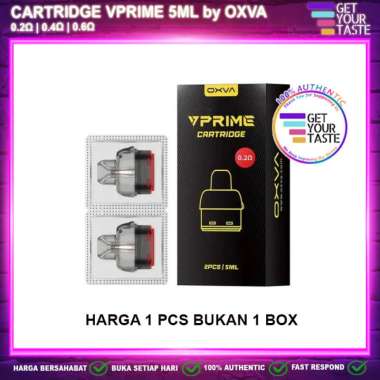 Cartridge VPRIME 5ML Pod Kit Replacement Authentic by Oxva V Prime Tech 0.8Ω 5ML