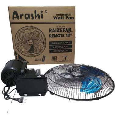 Kipas Angin Dinding Remote 18 Inch Arashi Raizefan AR 228 PWF