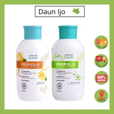 SECRET CLEAN PROPOLIS ANTISEPTIC MOUTHWASH 150ML PEPPERMINT 150ML